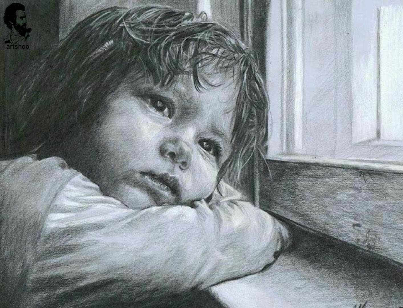 آموزش نقاشی سیاه قلم